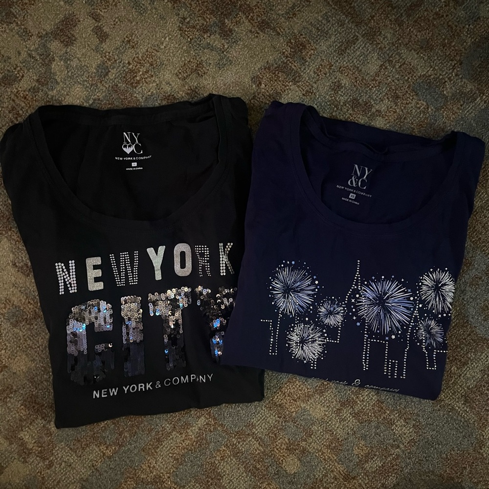 2 New York and Co Tshirts.